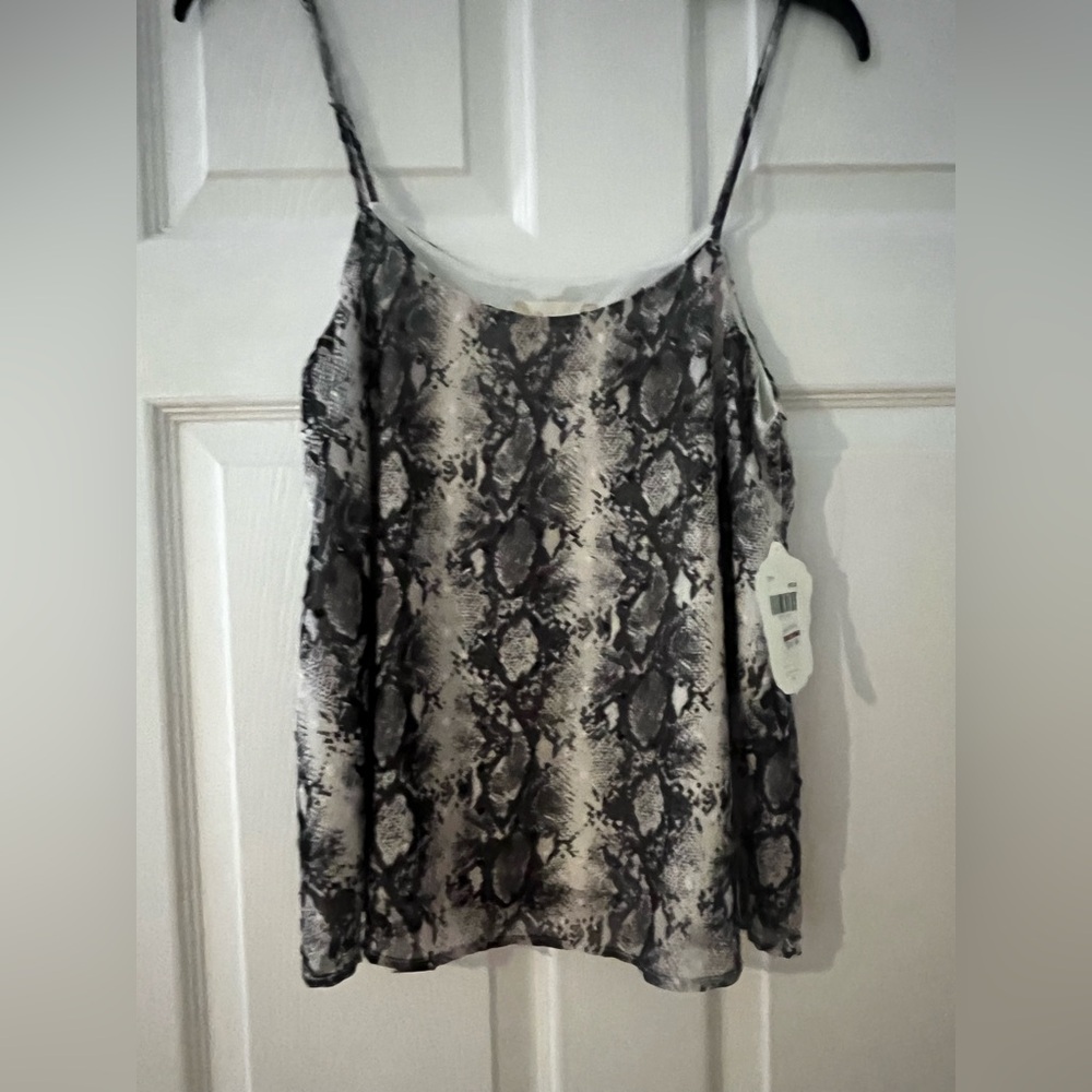 Altar'd State Black and Gray Snake Print Camisole tank top summer NWT size small